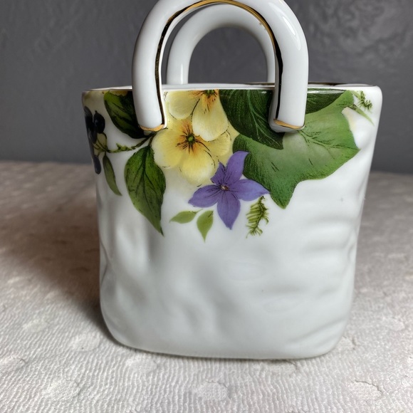 Vintage NAPCO Porcelain Handled Bag Trinket Holder - Collectible - Picture 8 of 13